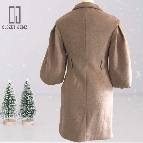 (S) NWT Only Edge Collection Button-Up Luxury Jacket in Beige - Picture 3 of 8